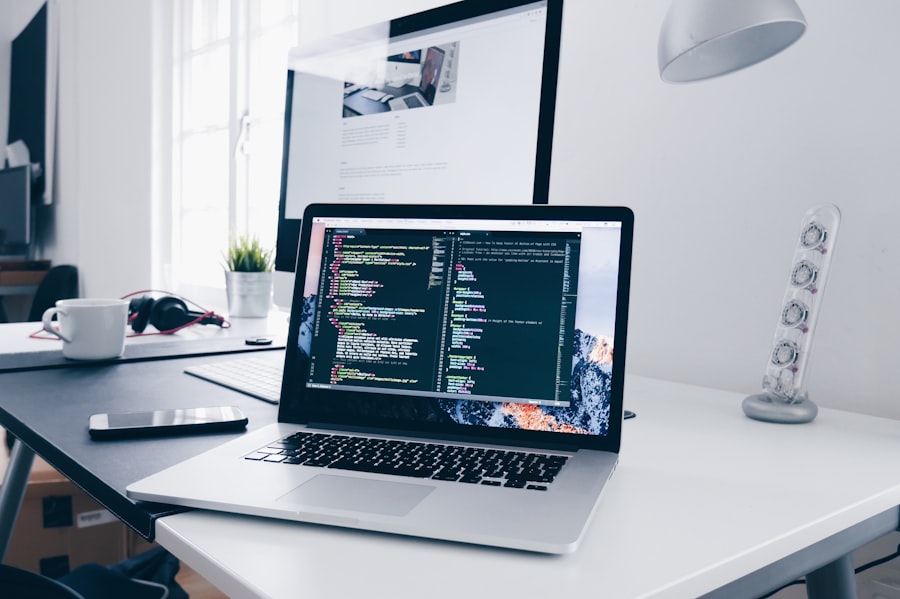 Developer building a web platform